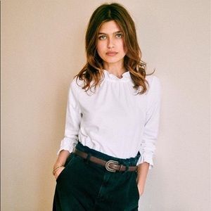 NWT Sèzane Clothilde Blouse (Ecru FR 36)